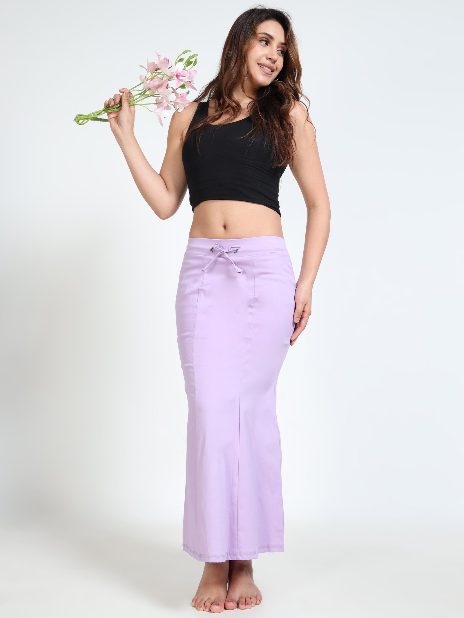 Lavender Tie-Waist Skirt