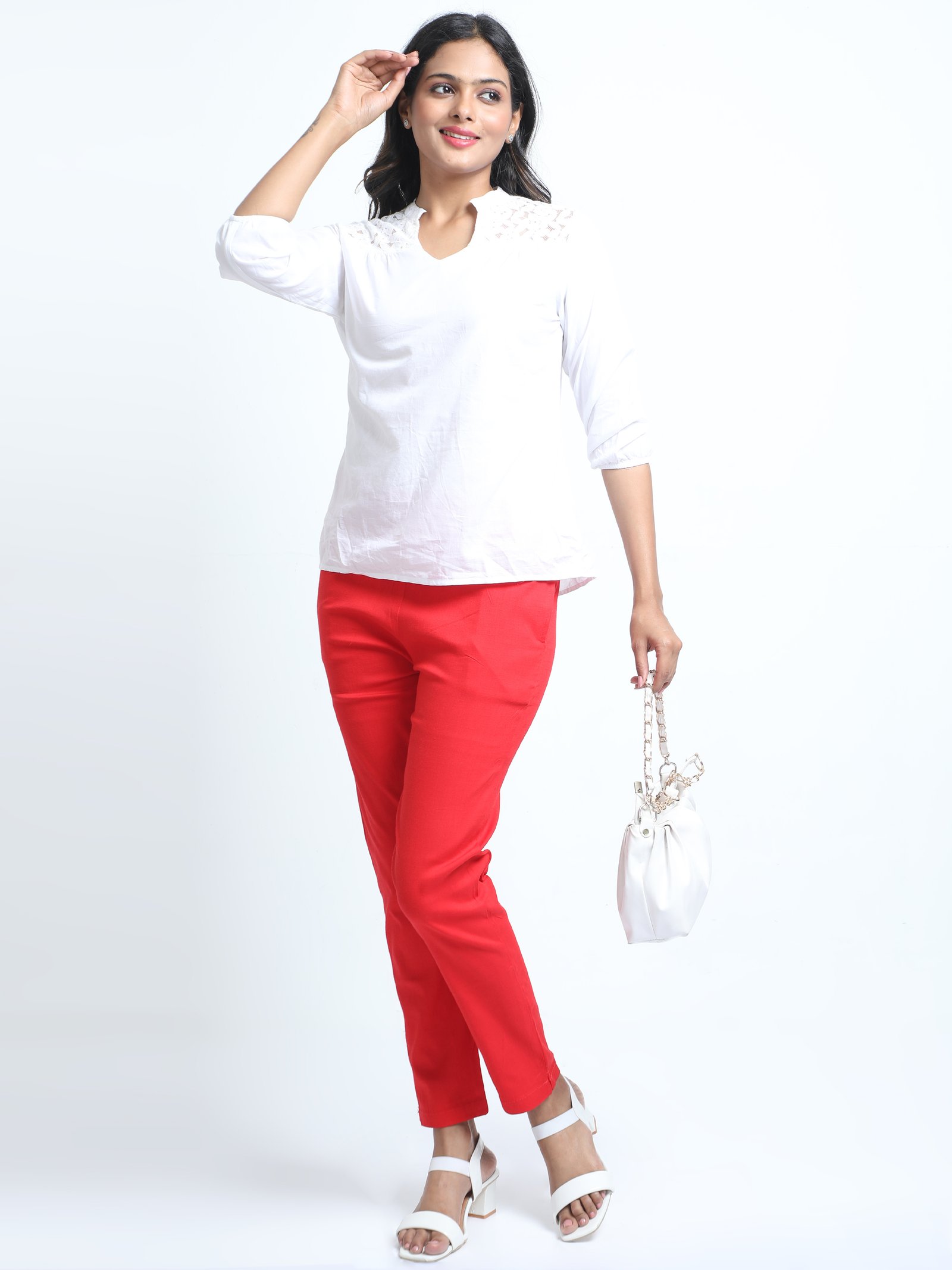 Crimson Straight Pants
