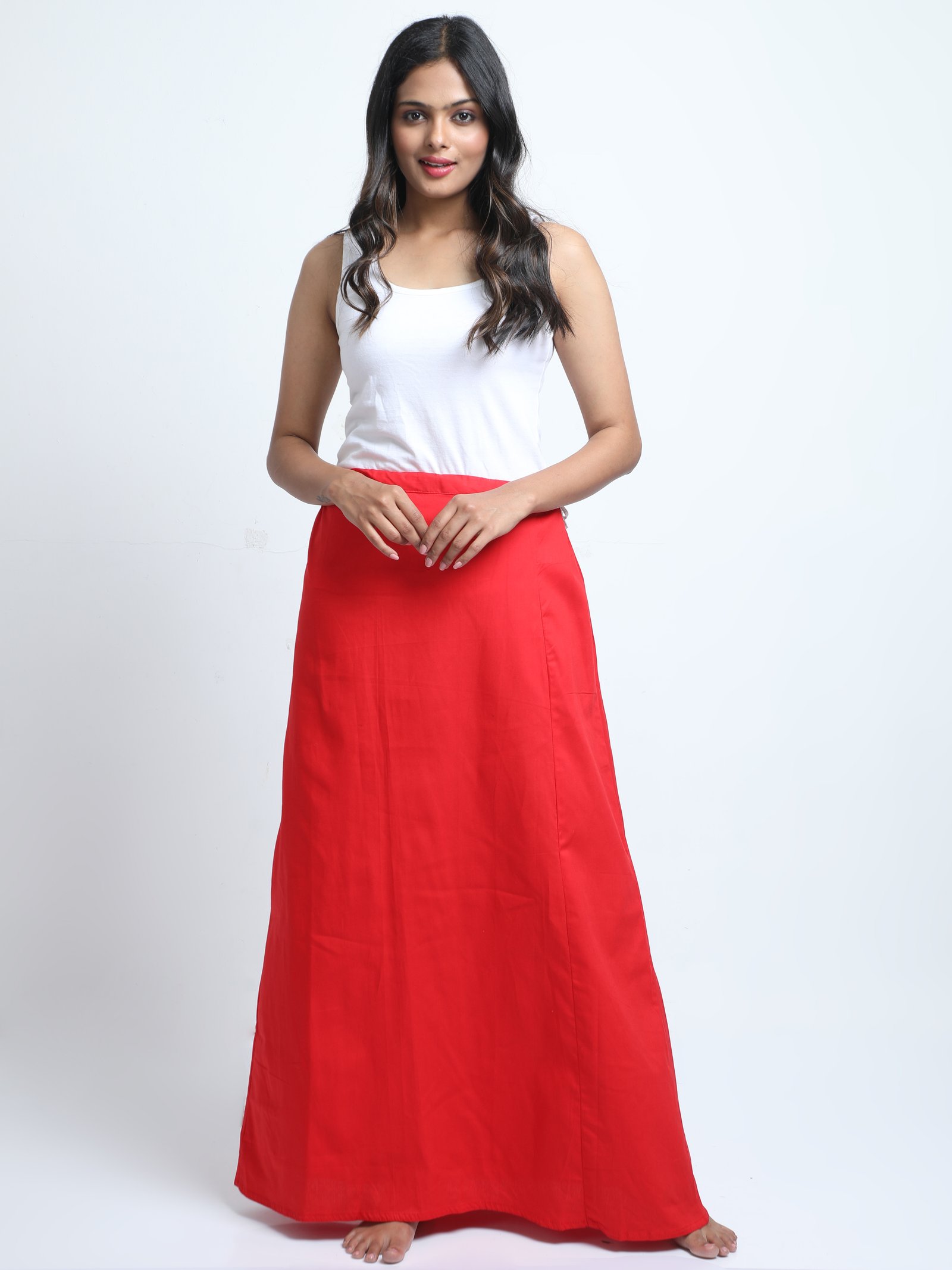 Crimson A-Line Skirt